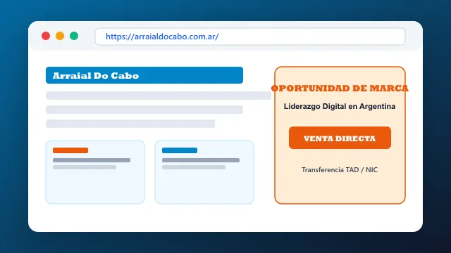 Modelo de aplicación comercial y proyectos digitales para arraialdocabo.com.ar