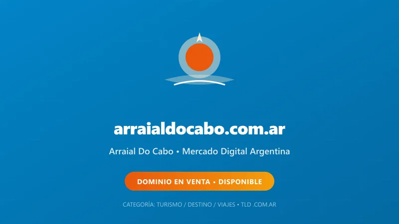 Identidad gráfica y activo digital para Arraial Do Cabo en Argentina